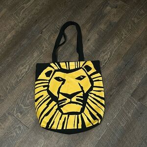 Disney's The Lion King Broadway Musical Shoulder Tote Bag‎ - Black & Yellow